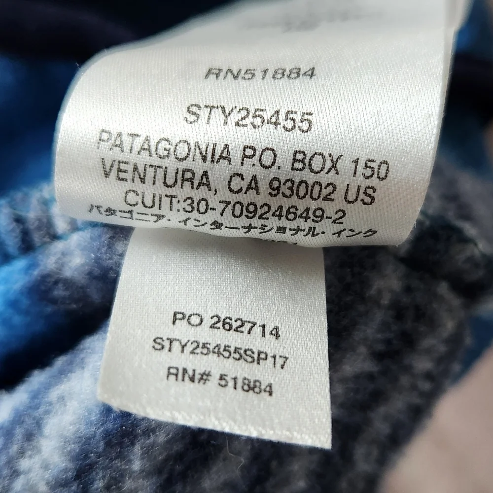 Patagonia "Synchilla Snap-T Fleece" Pullover Fitz Stripe Blue | Women's Size XL - Picture 10 of 12